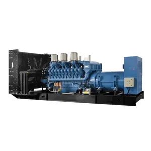 Terbuka Skid Base Generator Diesel MTU 16V4000G43 60Hz 2MW Pembangkit Tenaga Listrik Harga