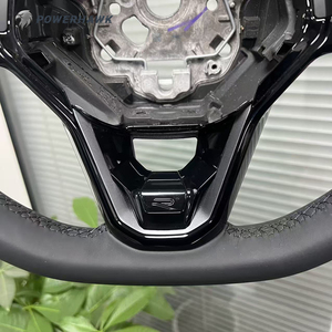 Volante in Pelle Personalizzato di Alta Qualità per VW Volkswagen Golf 5 6 R MK5 MK6 MK7 Gti <span class=keywords><strong>Scirocco</strong></span> Polo Passat B8 CC Jetta Beetle - Product Image 4