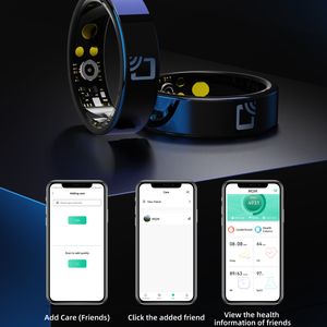 Nfc Smart Ring Health Monitoring Smart Fitness Tracker Hartslagringen Android Ios Ip68 Waterdichte R20 Smart Ring - Product Image 4