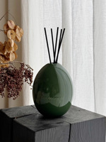 Diffuseur d'arômes en céramique de luxe haut de gamme en forme d'œuf avec parfum de niche et technologie sans feu pour la chambre à coucher, la salle de bain, purificateur d'air