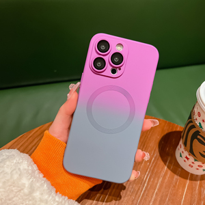 Gradient TPU vỏ điện thoại di động cho <span class=keywords><strong>Iphone</strong></span> 15 14 13 12 từ không dây phí điện thoại trường hợp đối với iphone16 Pro Max - Product Image 4