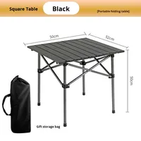 Table et chaise de camping portable en métal pour équipement complet d'extérieur Explorer