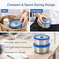 Boîte alimentaire hermétique en verre avec couvercle, mini-bento personnalisé, ensemble d'ustensiles de cuisine haut de gamme avec étiquette, boîte de conservation sécurisée pour bébé