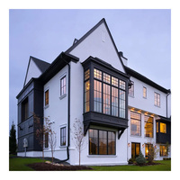 Ventanas de rejilla de aluminio con doble acristalamiento francés estándar de Australia Puertas de ventana coloniales modernas de doble acristalamiento para uso en apartamentos