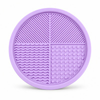 Plateau à lécher en silicone 13CM, petit format, pour chat, chien et lapin, tapis d'alimentation multi-textures, plateau d'alimentation pour animaux de compagnie