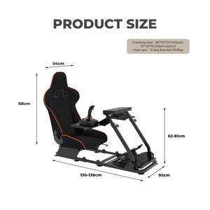 Supporto Professionale per Simulatore di Guida Design Moderno Acciaio Stabile Abitacolo Ergonomico e Confortevole - Product Image 2