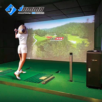 Simulateur de Golf d'intérieur de luxe, projecteur Ar professionnel, écran Hd de golf, simulateur de Golf