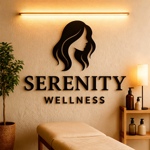 LC Custom 3D Matte Black Acrylic <strong>Wall</strong> Letters Logo <strong>Sign</strong> 3D Storefront <strong>Wall</strong> <strong>Sign</strong> for Beauty Salon Skincare Clinic Brand Identity - Product Image 2