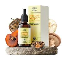 Extrait Liquide de Complexe de Champignons Naturels – Soutien Immunitaire, Énergie, Stimulation Cérébrale – Gouttes Liquides de Crinière de Lion