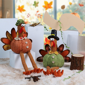 Ingrosso Creative Poliestere Gambe di Tacchino Bambole Perfette Ringraziamento Decorazioni per la Stagione del Raccolto Autunno Animale di peluche - Product Image 1