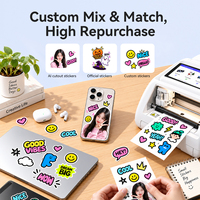 Mesin Pemotong dan Pencetak Stiker Ponsel Ugoodcut Smart 2 in 1, Printer Foto Mini untuk Kulit Ponsel, Cocok untuk iPhone dan Tablet