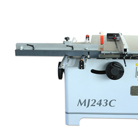 Scie à panneaux horizontale MJ243C améliorée - Scie circulaire automatique de 3 kW pour le travail du bois avec fonctions de sécurité
