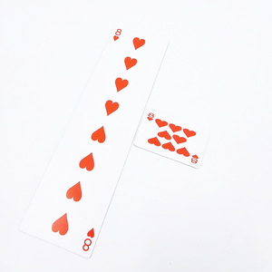 Cartes d'allongement et de raccourcissement, 8 de Cœur, King Magic, accessoires de magie amusants, spectacle de talents pour fêtes et festivals. - Product Image 1