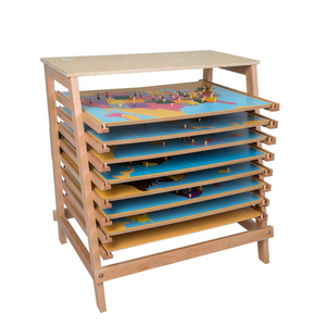 Juguetes de madera Montessori para niños, mapas de geografía, materiales Montessori, rompecabezas, soporte de mapa con 8 mapas de rompecabezas - Product Image 3