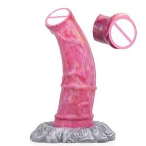 YOCY Gory Raw Meat Color Giant Horse Dildo Glans Erotic Masturbator Sex <b>Toy</b> <b>for</b> Women <b>Men</b> Anal Butt Plug With Sucker - Product Image 2
