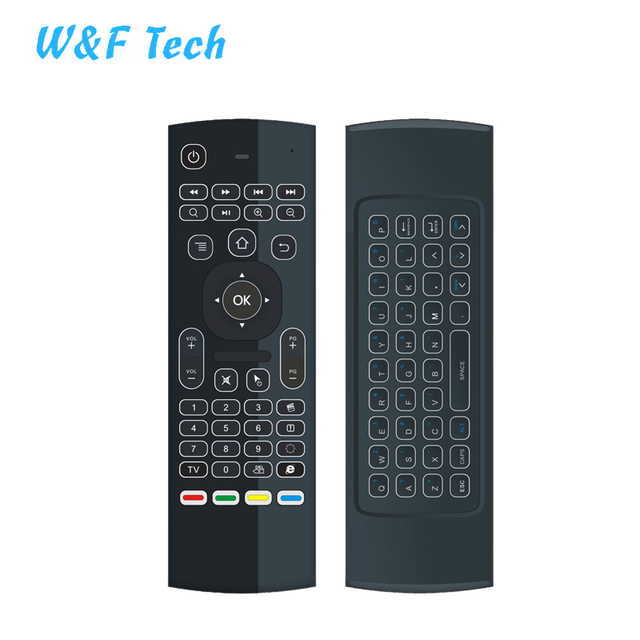 Android Backlit Remote Control MX3 2.4G Mini Infrared Wireless Keyboard Air Mouse