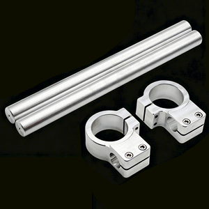 <span class=keywords><strong>Guidon</strong></span> <span class=keywords><strong>de</strong></span> moto <span class=keywords><strong>de</strong></span> course réglable en aluminium CNC, noir/argent, 31-51 mm, pour motos <span class=keywords><strong>de</strong></span> course - Product Image 3