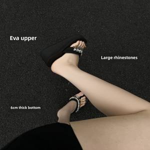 صندل نسائي جديد لصيف 2025 بتصميم عرقي عصري من مادة EVA لزيادة الطول، نعل سميك وألوان زاهية سهلة الارتداء - Product Image 2