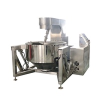 Machine à remuer la cuisson industrielle Machine automatique de production de confiture de fruits Bouilloire électrique à enveloppe planétaire