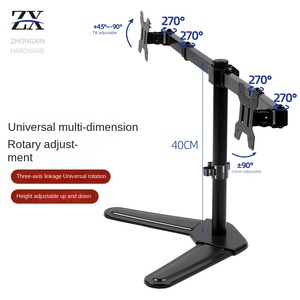 Nuova <span class=keywords><strong>staffa</strong></span> TV telescopica da 10-32 pollici a 90 gradi con inclinazione a <span class=keywords><strong>doppio</strong></span> schermo che Splicing il Computer rotante/braccio del <span class=keywords><strong>Monitor</strong></span> di sollevamento - Product Image 2