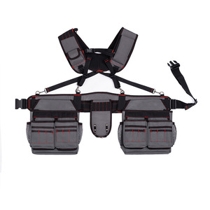 Customized Multi-Functional Heavy-Duty Oxford Cloth <b>Tool</b> Kit Waist Bag For Electricians And <b>Carpenters</b> Black And Gray YB021 - Product Image 5