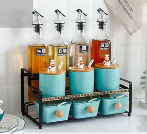 Boîte d'assaisonnement en céramique, pot d'assaisonnement de cuisine, boîte en verre, bouteille d'huile de <span class=keywords><strong>vinaigre</strong></span> et de <span class=keywords><strong>vinaigre</strong></span> 1 pièce - Product Image 2