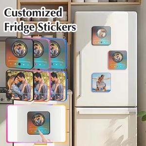 Nuevo Adhesivo Magnético Personalizado para Refrigerador con Música, Adhesivo Magnético para Refrigerador con Álbum Personalizado que Puede Reproducir Canciones, Caja de Música - Product Image 2