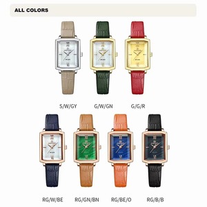 Drioshipping Factory Custom Logo Cheap Square Japan Quartz Female Wrist Watches Casual Ladies Gift Women Buck Watch Relogio - Product Image 5