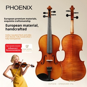 ไวโอล่า OVP301E ยี่ห้อ Phoenix ทำจากไม้เนื้อแข็ง งานแฮนด์เมดสำหรับนักเรียน หน้าไม้สปรูซ คันชักไม้บราซิล ผลิตด้วยมือสำหรับผู้เริ่มต้น - Product Image 2