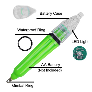 Lampe de pêche sous-marine à <span class=keywords><strong>LED</strong></span> mini IP68, lumière chaude, attirant les poissons, pour la pêche aux crevettes et aux calamars, lampe clignotante pour la pêche en <span class=keywords><strong>eau</strong></span> profonde, appâts longue durée - Product Image 5