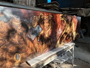 Trang Trí Độc Đáo Bền Bằng Gỗ Bảng Top Với Nhựa Epoxy Bề Mặt Không Thấm Nước Lý Tưởng Việt Nam Nhà Máy - Product Image 2