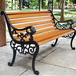 <span class=keywords><strong>Banco</strong></span> de Fila Personalizable de Madera Maciza para Patio, Mueble Moderno Impermeable para Ocio al Aire Libre para Espacios Públicos, Parques y Jardines - Product Image 3