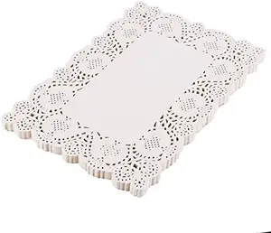 Kaliteli 40GSM 53GSM gıda sınıfı kağıt dantel Doilies kağıt danteller