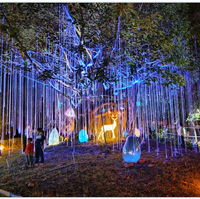 Iluminación de fibra óptica creativa de árbol LED RGB multicolor para árboles Avatar fantástico Luces fantásticas