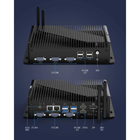 Nouveau mini PC industriel sans ventilateur 4USB3.0 6COM 2LAN, processeur Core I5-1235U, stockage SSD+HDD, système d'exploitation Linux, graphismes HD 620, garantie 3 ans