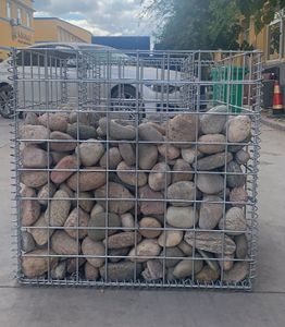 Vente chaude résistant à la Corrosion trou carré pierre <span class=keywords><strong>Cage</strong></span> boîte galvanisé soudage pour le traitement de la rivière et la décoration de paysage - Product Image 2