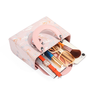 Borsa da donna lucida con motivo a drago rosa orientale, manico superiore e cinturino a tracolla, Hardware in <span class=keywords><strong>argento</strong></span> moda di lusso per tutti i giorni - Product Image 6