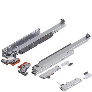 BAILONG <strong>MOVENTO</strong> Modern Hidden Bottom Slide Rail Dampe Rebound Track 3-Fold Full-Extension Steel Drawer Buffer for Bedroom - Product Image 1