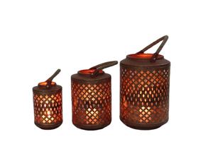 ตะเกียงแขวนสไตล์วินเทจ งานแฮนด์เมด คุณภาพสูง ชุบสีฝุ่น ลายฉลุ ดีไซน์คลาสสิก สำหรับใส่เทียนทีไลท์ - Product Image 2