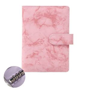 2023 Marble A6 Ring Budget Binder portafoglio di raccoglitore di copertura in pelle PU Bulk con buste in contanti e fogli di Budget per le spese - Product Image 4