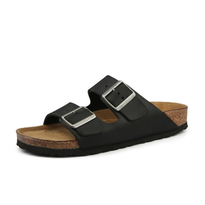 Sandalias Estilo <span class=keywords><strong>Arizona</strong></span> de Cuero Vacuno de Primera Calidad con Logotipo Personalizado OEM, Plantilla de Corcho Premium, Directo de Fábrica, para Hombre y <span class=keywords><strong>Mujer</strong></span> - Product Image 1
