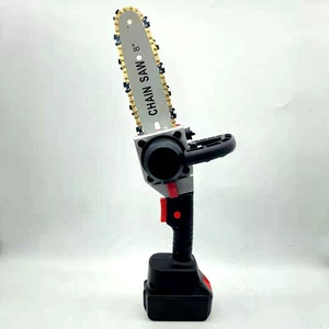 8in Rechargeable Lithium <b>Power</b> Cordless Chainsaw Mini Chain <b>Saw</b> Portable One-handed <b>Saw</b> for Fruit Tree Pruning - Product Image 1