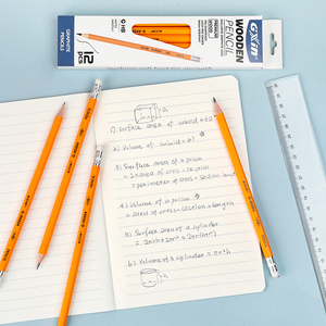 Gxin G-R0802 Hot Bán 12Pcs Hb Màu Vàng Bằng Gỗ Bút Chì Set Cho Trẻ Em Văn Phòng Bút Chì Với Tẩy Cho Vẽ Bằng Văn Bản - Product Image 5