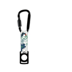 <span class=keywords><strong>Porte</strong></span>-bouteille en silicone avec crochet, vente en gros, logo de marque personnalisé, <span class=keywords><strong>porte</strong></span>-bouteille d'eau avec mousqueton en aluminium - Product Image 4