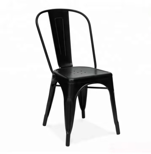 Chaise industrielle en <span class=keywords><strong>fer</strong></span> <span class=keywords><strong>forgé</strong></span> avec dossier, chaise <span class=keywords><strong>de</strong></span> café rétro pour salle à manger, table <span class=keywords><strong>de</strong></span> bar décontractée, style rétro reconstruit - Product Image 1