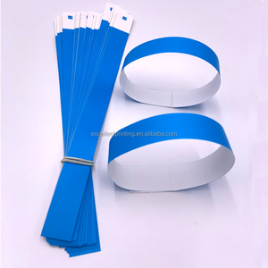 Logo personnalisé promotionnel impression étanche <span class=keywords><strong>jetable</strong></span> papier synthétique bracelet événement avec numéro de série - Product Image 5