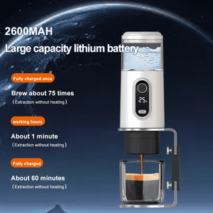 Cafetera Eléctrica Portátil 2 en 1 Kingze OEM/ODM, Cafetera Espresso Semiautomática para Acampar, Uso Comercial al Aire Libre - Product Image 4