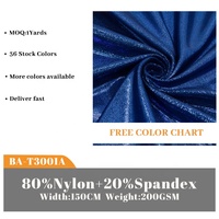Tissu Spandex Extensible 4 Directions Bleu Métallisé Scintillant, Doux et Agréable pour la Peau, Idéal pour Sous-vêtements de Rave et Soutiens-gorge de Sport Performants - Meilleure Vente
