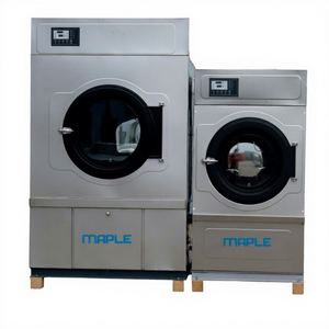 Séchoir à gaz industriel entièrement automatique à haute efficacité, capacité 30 kg, tambour en acier inoxydable pour blanchisserie commerciale et hôtelière - Product Image 1