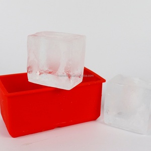 OEM/ODM Cubos BPA Free Silicone Mold Unisex 2-in-1 Ice Cube Tray & Ice <b>Cream</b> <b>Maker</b> Reusable Square Shaped De Hielo Tray - Product Image 6